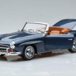 Mercedes 190 SL W121 Roadster Modrý Norev 1:18 - image 2 of 8