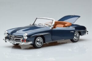 Mercedes 190 SL W121 Roadster Modrý Norev 1:18 B66040625 Kov – obrázok 2 z 8