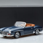 Mercedes 190 SL W121 Roadster Modrý Norev 1:18 - image 8 of 8