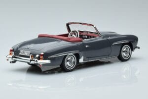 Mercedes 190 SL W121 Roadster Šedý Norev 1:18 183402 Kov – obrázok 3 z 8