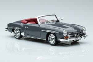 Mercedes 190 SL W121 Roadster Šedý Norev 1:18 183402 Kov – obrázok 5 z 8