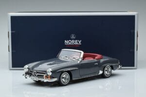 Mercedes 190 SL W121 Roadster Šedý Norev 1:18 183402 Kov – obrázok 8 z 8