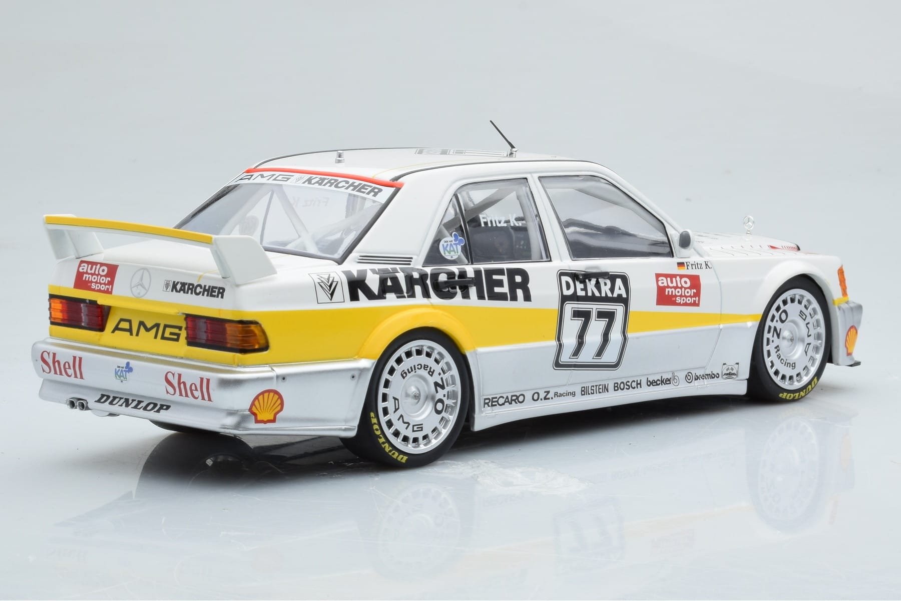 Mercedes 190E 2.5-16 W201 EVO 1 Karcher #77 F. Kreutzpointer Team AMG-Mercedes DTM 1990 Minichamps 1:18 155903677 Kov – obrázok 2 z 6