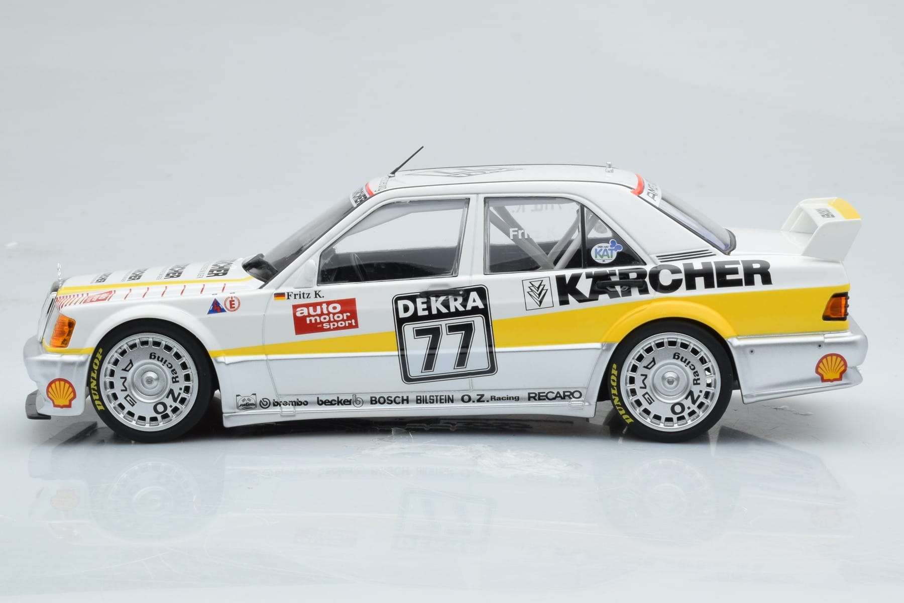 Mercedes 190E 2.5-16 W201 EVO 1 Karcher #77 F. Kreutzpointer Team AMG-Mercedes DTM 1990 Minichamps 1:18 155903677 Kov – obrázok 3 z 6