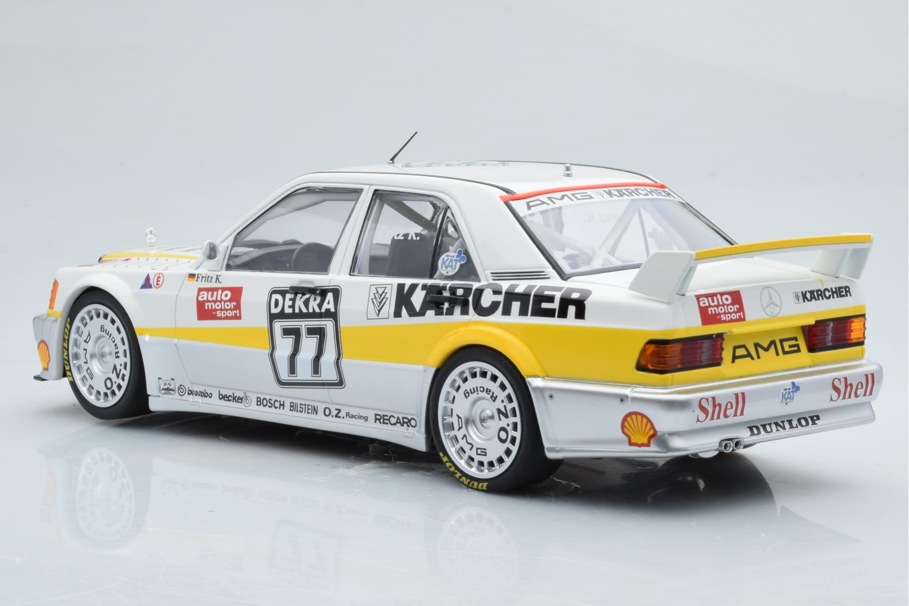 Mercedes 190E 2.5-16 W201 EVO 1 Karcher #77 F. Kreutzpointer Team AMG-Mercedes DTM 1990 Minichamps 1:18 155903677 Kov – obrázok 5 z 6