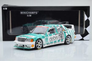 Mercedes 190E 2.5-16 W201 EVO 2 Debis #18 F. Giroix Team Zackspeed DTM 1991 Minichamps 1:18 155913618 Kov – obrázok 6 z 6