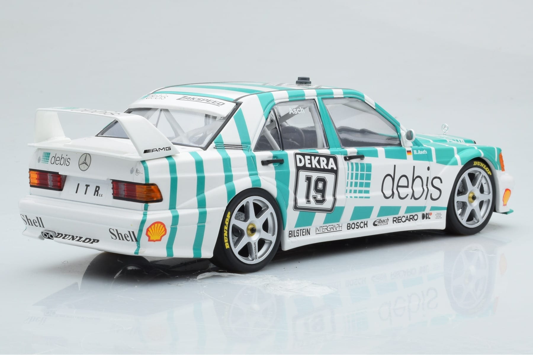 Mercedes 190E 2.5-16 W201 EVO 2 Debis #19 R. Asch Team Zackspeed DTM 1991 Minichamps 1:18 155913619 Kov – obrázok 2 z 6
