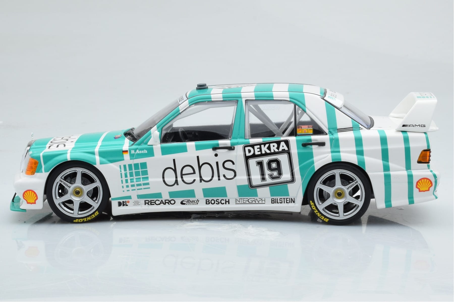 Mercedes 190E 2.5-16 W201 EVO 2 Debis #19 R. Asch Team Zackspeed DTM 1991 Minichamps 1:18 155913619 Kov – obrázok 3 z 6
