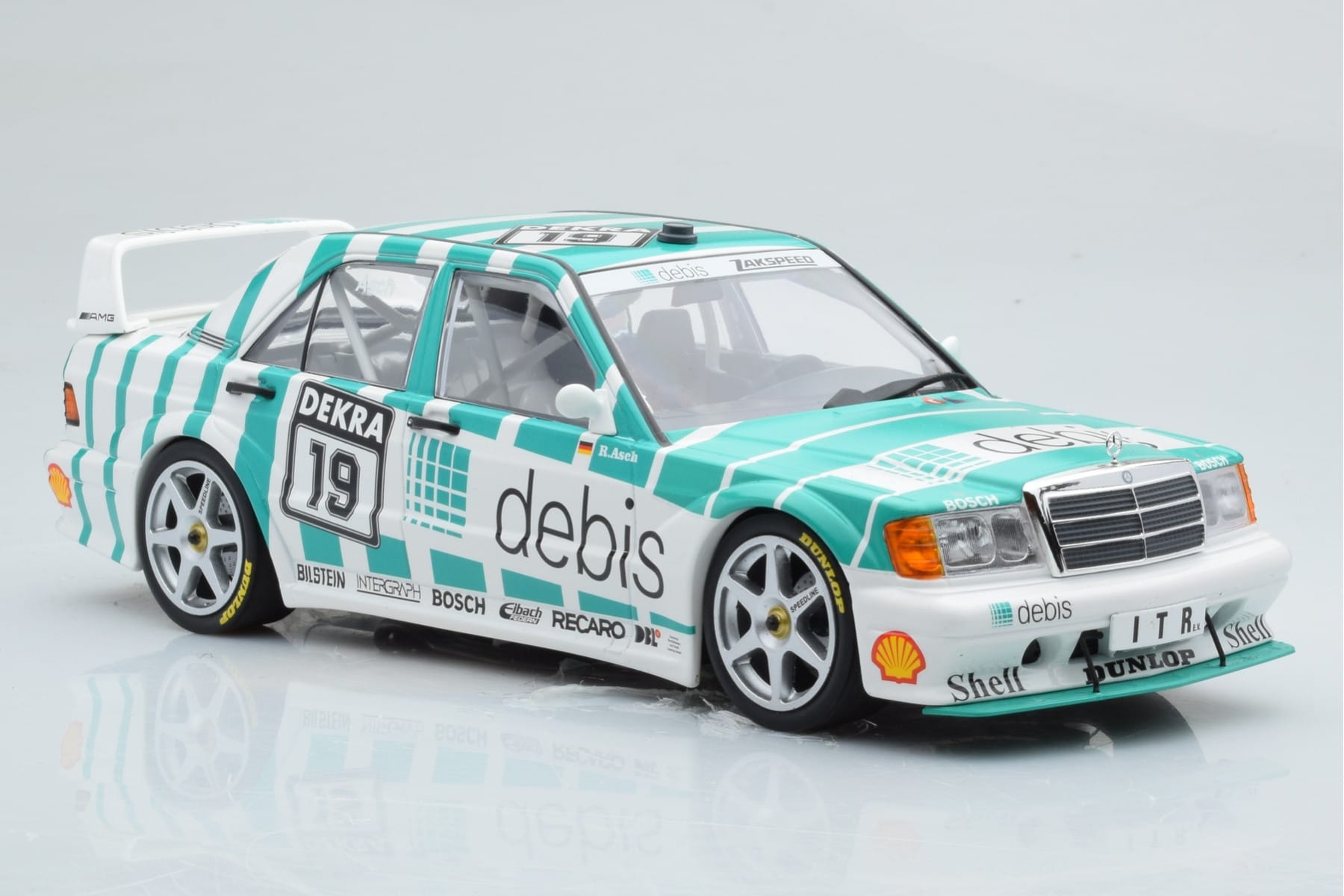 Mercedes 190E 2.5-16 W201 EVO 2 Debis #19 R. Asch Team Zackspeed DTM 1991 Minichamps 1:18 155913619 Kov – obrázok 4 z 6