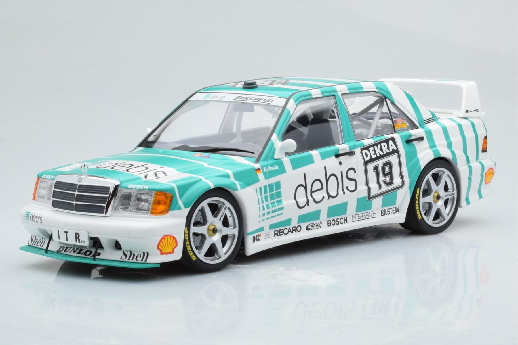 Mercedes 190E 2.5-16 W201 EVO 2 Debis #19 R. Asch Team Zackspeed DTM 1991 Minichamps 1:18 155913619 Kov