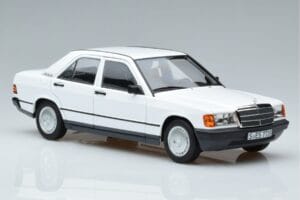 Mercedes 190 E W201 Biely Norev 1:18 183820 Kov – obrázok 5 z 7