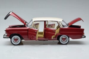 Mercedes 200 W110 Červený Norev 1:18 183706 Kov – obrázok 4 z 7