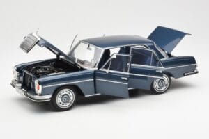 Mercedes 280 SE W108 Tmavomodrý Metalíza Norev 1:18 183534 Kov – obrázok 2 z 8