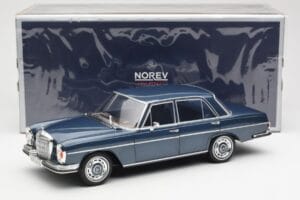 Mercedes 280 SE W108 Tmavomodrý Metalíza Norev 1:18 183534 Kov – obrázok 8 z 8