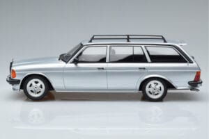 Mercedes 280 TE AMG S123 Strieborný Otto 1:18 OT246 Živica – obrázok 3 z 6