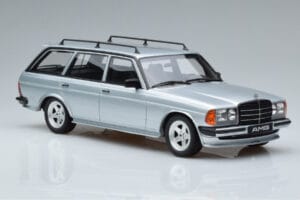 Mercedes 280 TE AMG S123 Strieborný Otto 1:18 OT246 Živica – obrázok 4 z 6