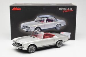 Mercedes 280 SL W113 Pagoda Strieborný Schuco 1:18 450035000 Kov – obrázok 8 z 8