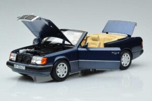 Mercedes 300 CE-24 A124 Kabriolet Nautical Modrý Limitovaná Edícia Norev 1:18 183879 Kov – obrázok 2 z 7