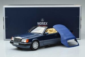 Mercedes 300 CE-24 A124 Kabriolet Nautical Modrý Limitovaná Edícia Norev 1:18 183879 Kov – obrázok 7 z 7