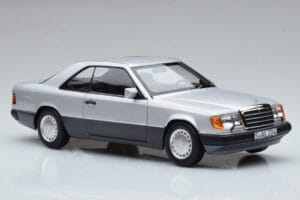 Mercedes 300 CE-24 C124 Coupe Strieborný Norev 1:18 183880 Kov – obrázok 5 z 7