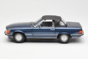 Mercedes 300 SL R107 Námornícka Modrá Norev 1:18 183466 Kov – obrázok 4 z 8