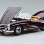 Mercedes 300 SL W198 Roadster Červený Norev 1:18 - image 2 of 8