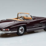 Mercedes 300 SL W198 Roadster Červený Norev 1:18 - image 3 of 8