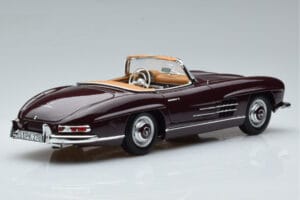 Mercedes 300 SL W198 Roadster Červený Norev 1:18 183891 Kov – obrázok 3 z 8