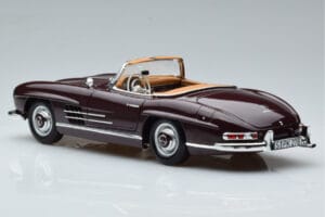 Mercedes 300 SL W198 Roadster Červený Norev 1:18 183891 Kov – obrázok 7 z 8
