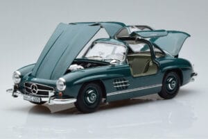 Mercedes 300 SL W198 Gullwing Zelený Norev 1:18 183851 Kov – obrázok 2 z 7