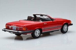 Mercedes 450 SL R107 US Verzia Červený Norev 1:18 183729 Kov – obrázok 3 z 8