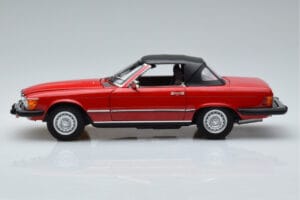 Mercedes 450 SL R107 US Verzia Červený Norev 1:18 183729 Kov – obrázok 4 z 8