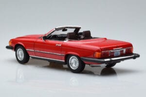 Mercedes 450 SL R107 US Verzia Červený Norev 1:18 183729 Kov – obrázok 7 z 8