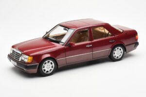Mercedes 500E W124 Červený Metallic Edícia Dealera Norev 1:18 B66040699