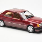 Mercedes 500E W124 Červený Metallic Edícia Dealera Norev 1:18 B66040699 - image 6 of 8