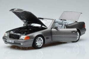 Mercedes 500 SL R129 Šedý Metalíza Norev 1:18 183715 Kov – obrázok 2 z 7