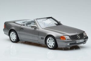 Mercedes 500 SL R129 Šedý Metalíza Norev 1:18 183715 Kov – obrázok 5 z 7
