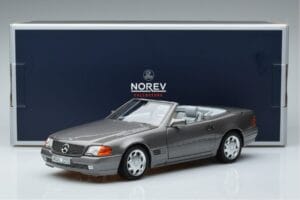 Mercedes 500 SL R129 Šedý Metalíza Norev 1:18 183715 Kov – obrázok 7 z 7