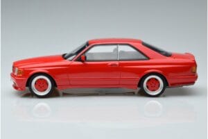 Mercedes 560 SEC W126 Widebody Červený Otto 1:18 OT995 Živica – obrázok 3 z 6