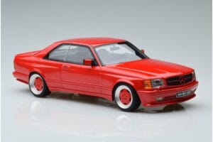 Mercedes 560 SEC W126 Widebody Červený Otto 1:18 OT995 Živica – obrázok 4 z 6