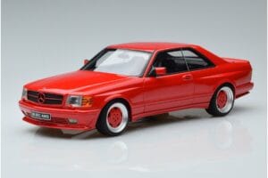 Mercedes 560 SEC W126 Widebody Červený Otto 1:18 OT995 Živica