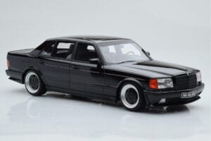 Mercedes 560 SEL AMG W126 Obsidian Čierny Otto 1:18 OT297 Živica – obrázok 4 z 6