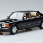 Mercedes 560 SEL W126 Čierny Norev 1:18