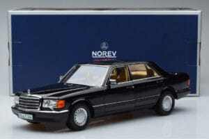 Mercedes 560 SEL W126 Čierny Norev 1:18 183793 Kov – obrázok 7 z 7