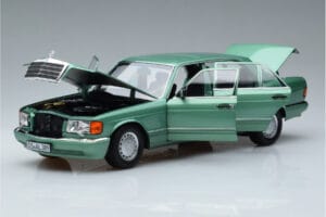 Mercedes 560 SEL W126 Svetlozelená Norev 1:18 183469 Kov – obrázok 2 z 7