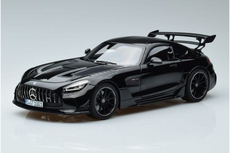 Mercedes AMG GT C190 Black Series Čierny Norev 1:18 183900 Kov