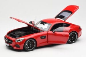 Mercedes AMG GT C190 Červený Norev 1:18 183496 Kov – obrázok 2 z 8