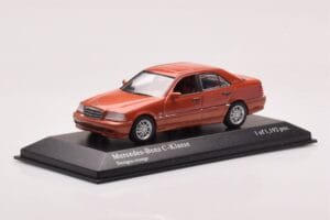 Mercedes C-Class W202 C240 Oranžová Metalíza Minichamps 1:43 430037000 Kov – obrázok 2 z 4