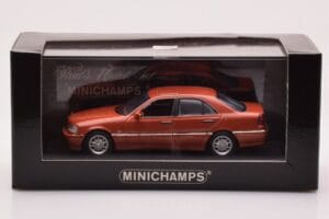 Mercedes C-Class W202 C240 Oranžová Metalíza Minichamps 1:43 430037000 Kov – obrázok 4 z 4