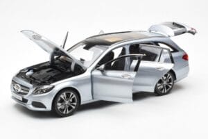 Mercedes C-Class W205 T-Model Strieborný Asia Exclusive Norev 1:18 183865 Kov – obrázok 2 z 8